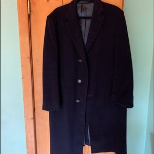 Vintage CROMBIE Overcoat, black, 3/4 length, bought in Ireland, great condition.